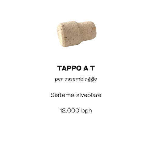 tappo T alveolare alimentare beverage erre enne