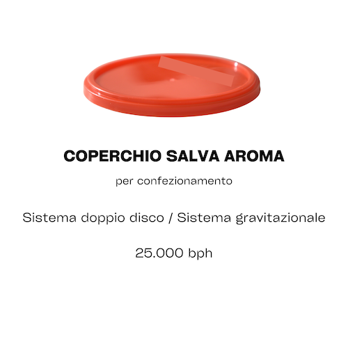 coperchio salva aroma doppio disco alimentare erre enne